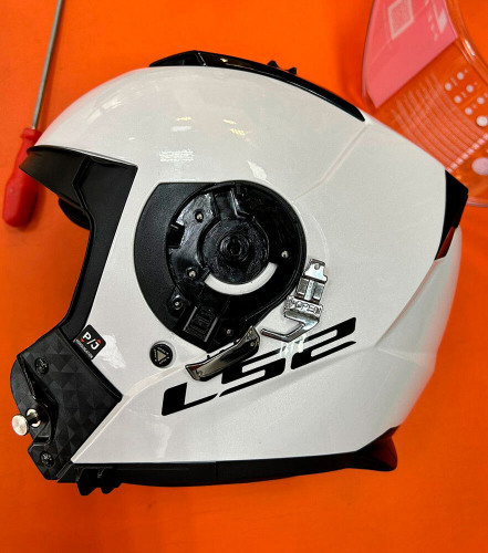 LS2 Мотошлем FF324 METRO Solid(Отсутствует часть механизма крепления визора. Брак.)