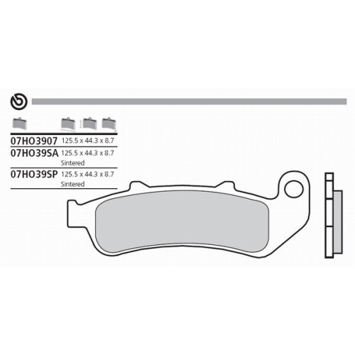 BREMBO Тормозные колодки