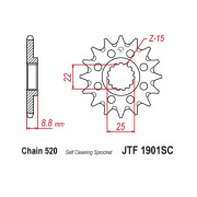 JT Звезда цепного привода JTF1901.16SC