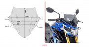 GIVI Стекло ветровое Suzuki GSX-S750 (17-18)