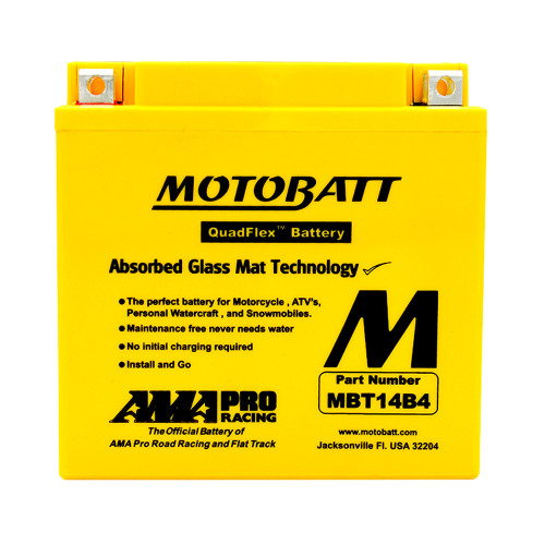 MOTOBATT Аккумулятор YT14B-BS, YT14B-4