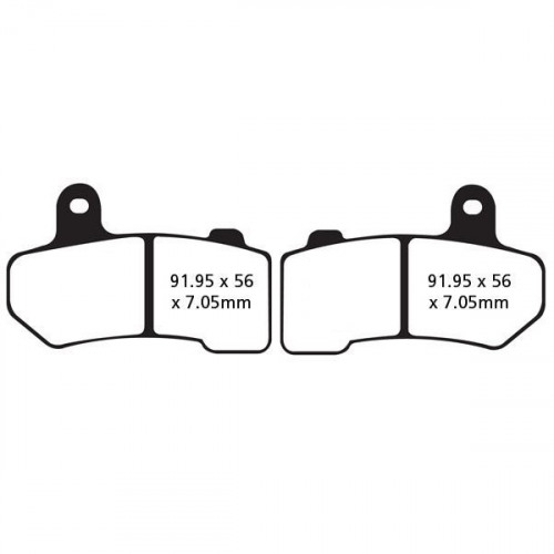 EBC Тормозные колодки полусинтетические