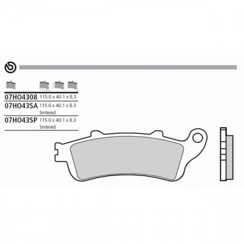 BREMBO Тормозные колодки
