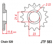 JT Звезда цепного привода JTF583.15
