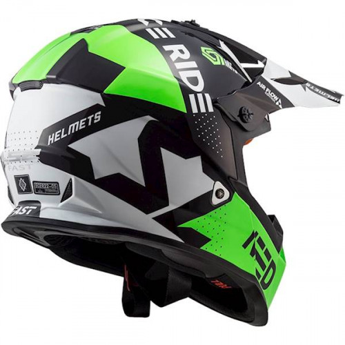 LS2 Мотошлем MX437 FAST Block