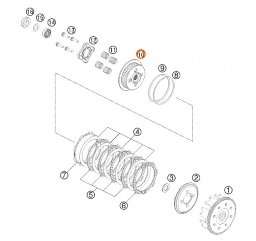 KTM Внутренняя ступица сцепления 200 Duke /RC 200  -21
