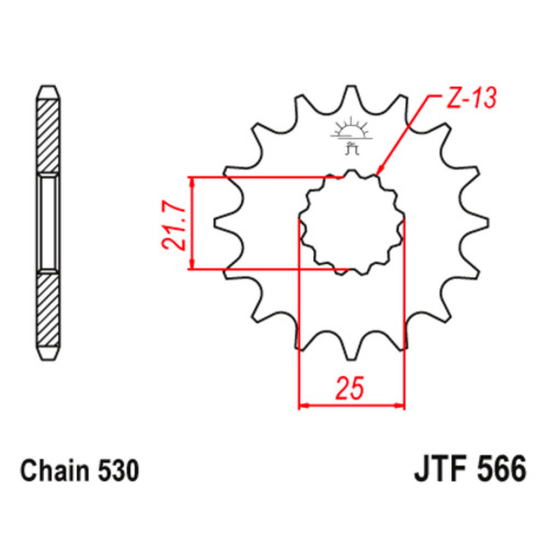 JT Звезда цепного привода JTF566.15