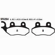 EBC Тормозные колодки органические для скутера