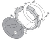GIVI Крепеж TANKLOCK сумки на бак мотоцикла Kaw  ER-6n / ER-6f 650 (09-11) Z 750 (07 > 14)
