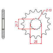 MTX Звезда цепного привода аналог JTF565.15