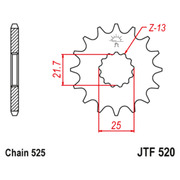 JT Звезда цепного привода JTF520.16RB