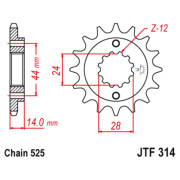 JT Звезда цепного привода JTF314.17