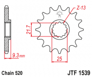 JT Звезда цепного привода JTF1539.15
