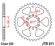 JT Звезда цепного привода JTR811.45