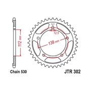 JT Звезда цепного привода JTR302.44ZBK