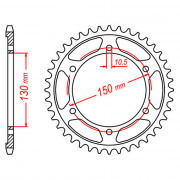 MTX Звезда цепного привода аналог JTR300.47