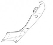 KTM Облицовка боковая лев верх 200 Duke