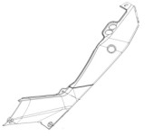 KTM Облицовка боковая лев верх 200 Duke