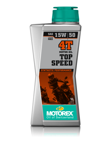 MOTOREX Масло моторное TOP SPEED 4T SAE 15W/50 JASO MA2 1 л