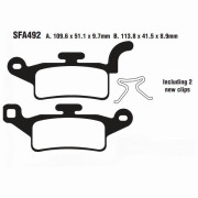 EBC Тормозные колодки органические для скутера