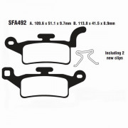 EBC Тормозные колодки органические для скутера
