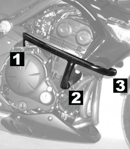 HEPCO & BECKER дуги защиты двигателя KAW ER - 6n 09-11