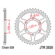 JT Звезда цепного привода JTR2020.41
