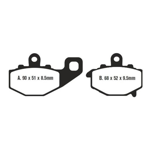 EBC Тормозные колодки полусинтетические