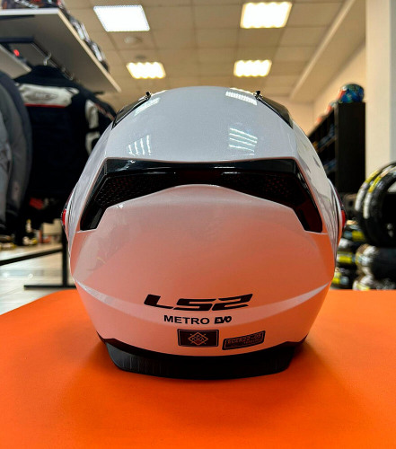 LS2 Мотошлем FF324 METRO Solid(Отсутствует часть механизма крепления визора. Брак.)