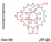 JT Звезда цепного привода JTF423.18RB