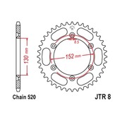 JT Звезда цепного привода JTR8.51