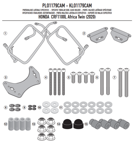 GIVI Крепеж боковых кофров 