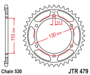 JT Звезда цепного привода JTR479.44