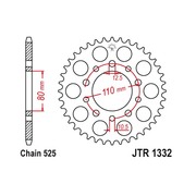JT Звезда цепного привода JTR1332.45ZBK