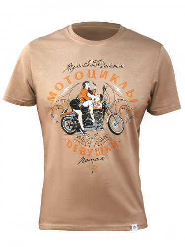 ВОЛГА WEAR Футболка мужская "Мотоциклы и девушки"