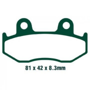 EBC Тормозные колодки органические для скутера