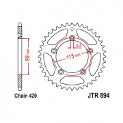 JT Звезда цепного привода JTR894.46