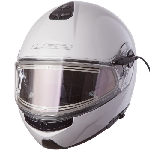 LS2 Мотошлем FF325 STROBE ELECTRIC SNOW Solid снегоходный