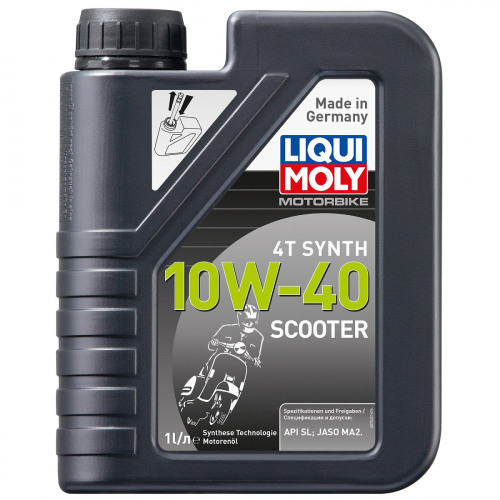 LIQUI  MOLY НС-синт.мот.маслод/скутScooterMotoroilSynth4T 10W-40 SL(1л)