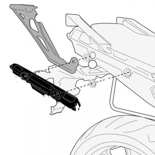 GIVI Крепеж центрального кофра Yamaha MT-09 Tracer (15-17)