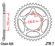 JT Звезда цепного привода JTR7.44