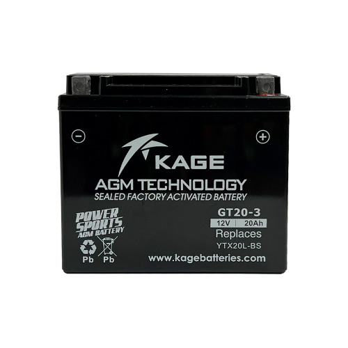 KAGE Аккумулятор YTX20L-BS, GYZ20HL, GYZ20L, YTX20HL-BS