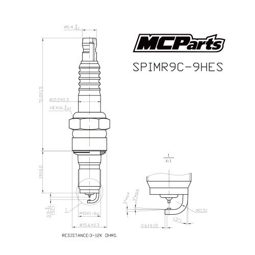 MCP Свеча зажигания аналог IMR9C-9HES