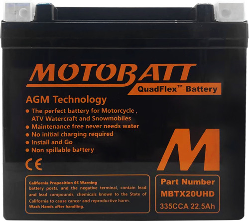 MOTOBATT Аккумулятор YTX20L-BS, GYZ20HL, GYZ20L, YTX20HL-BS