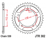 JT Звезда цепного привода JTR302.41