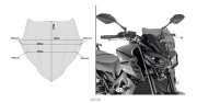 GIVI Стекло ветровое Yamaha MT-09 (17-18)