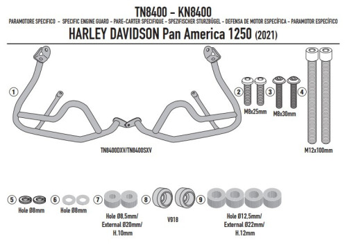 GIVI Дуги безопасности HARLEY DAVIDSON Pan America 1250 (21 > 24)