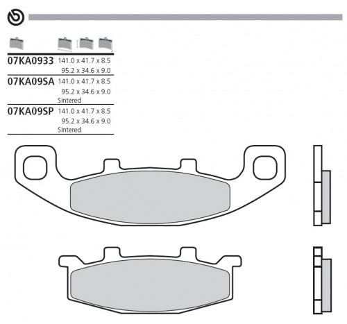 BREMBO Тормозные колодки