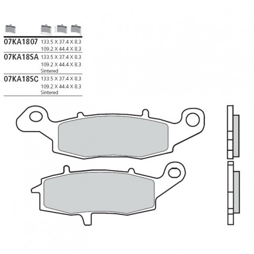 BREMBO Тормозные колодки