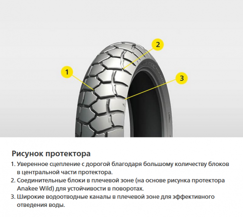 MICHELIN 150/70 R 17 M/C 69V ANAKEE ADVENTURE R TL/TT шина